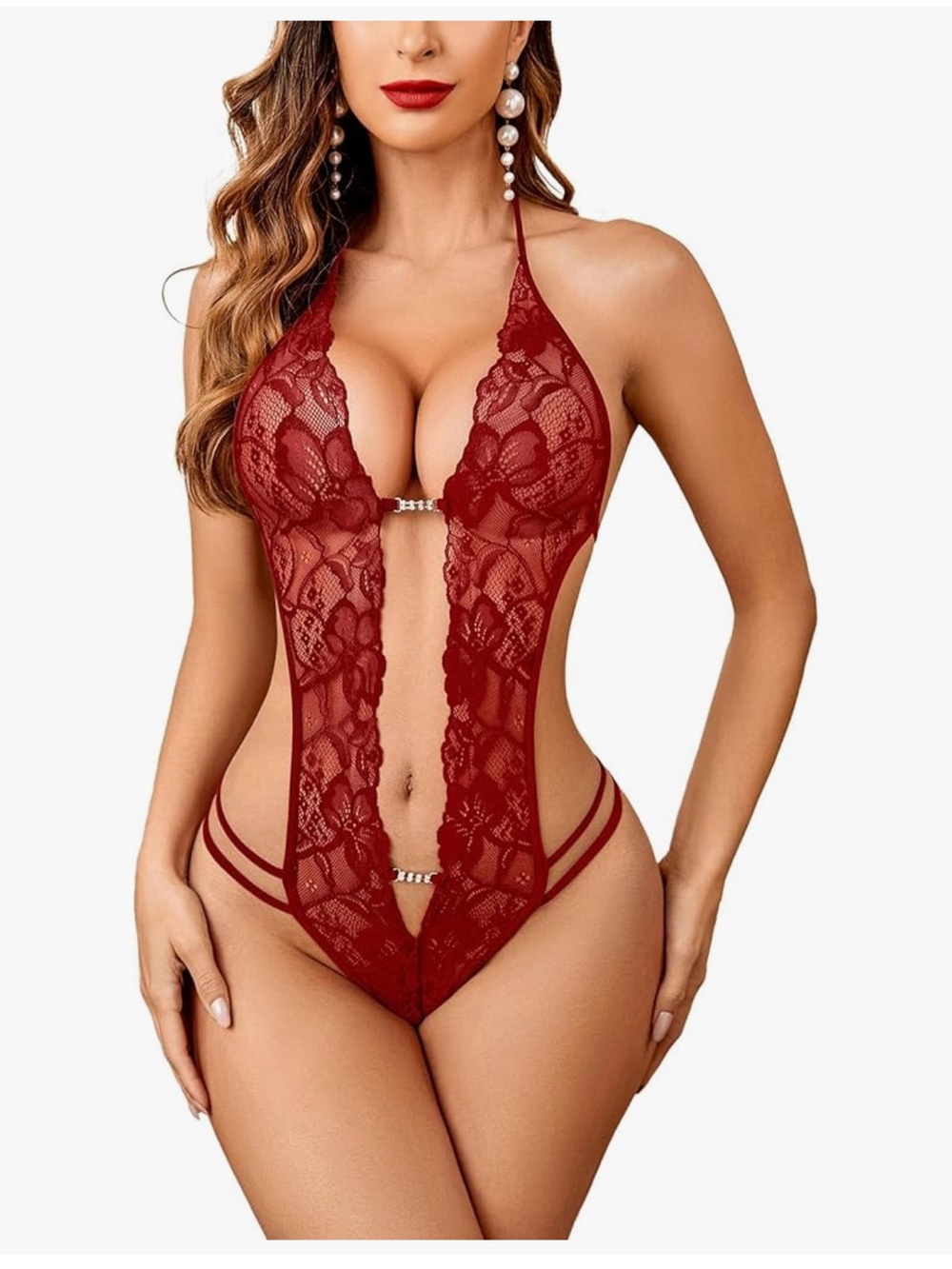 Avidlove one-piece lace teddy lingerie
